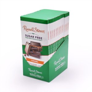 Sugar Free Caramel Chocolate Candy Bar, 3 Oz., pack of 12