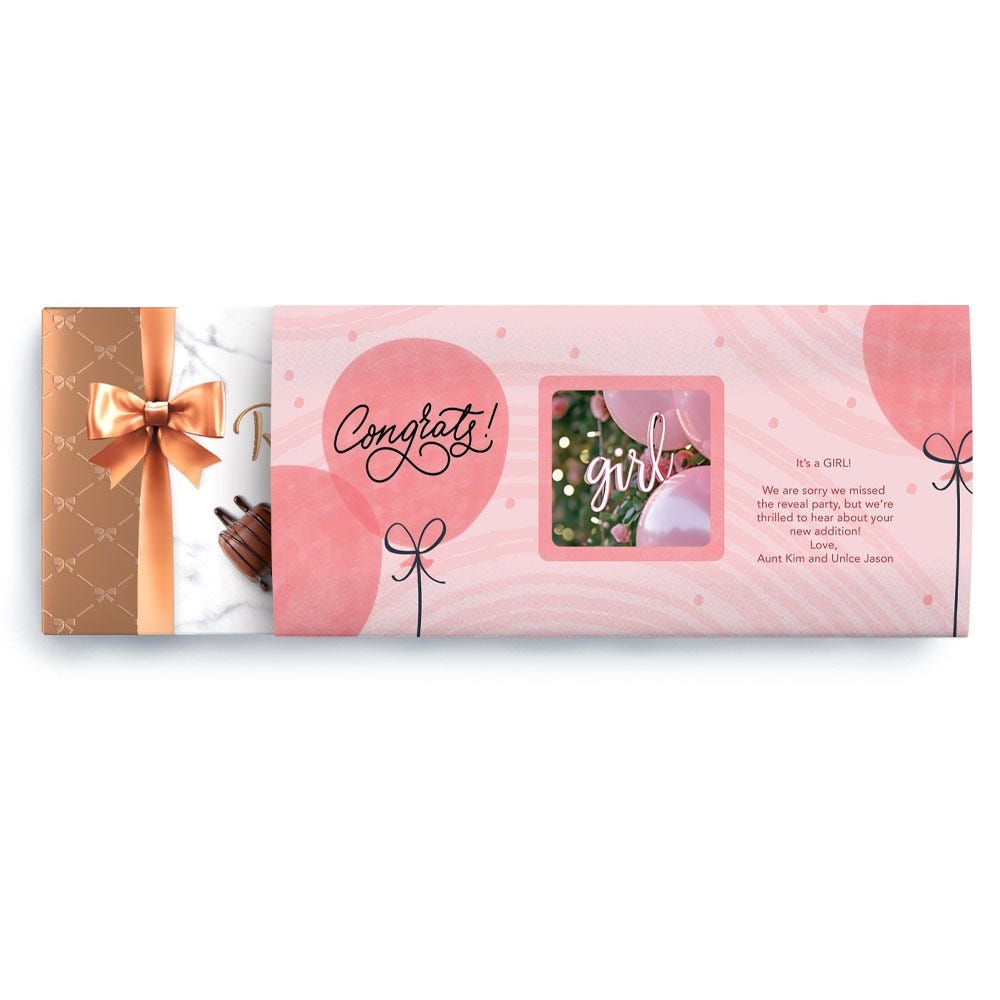 Pink Balloon Congrats Box, 9.4 oz.