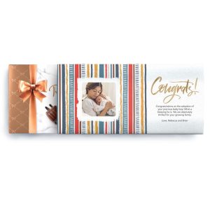 Striped Congrats Box, 9.4 oz.