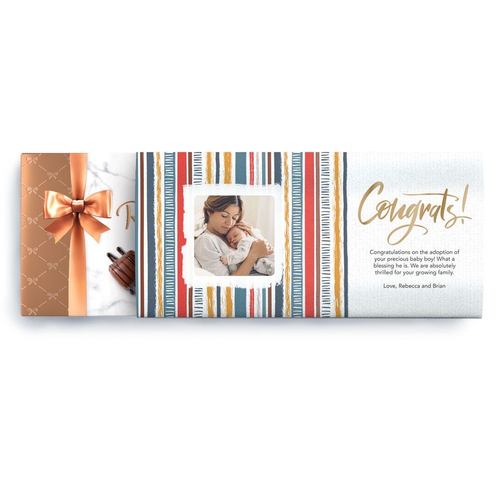 Striped Congrats Box, 9.4 oz.