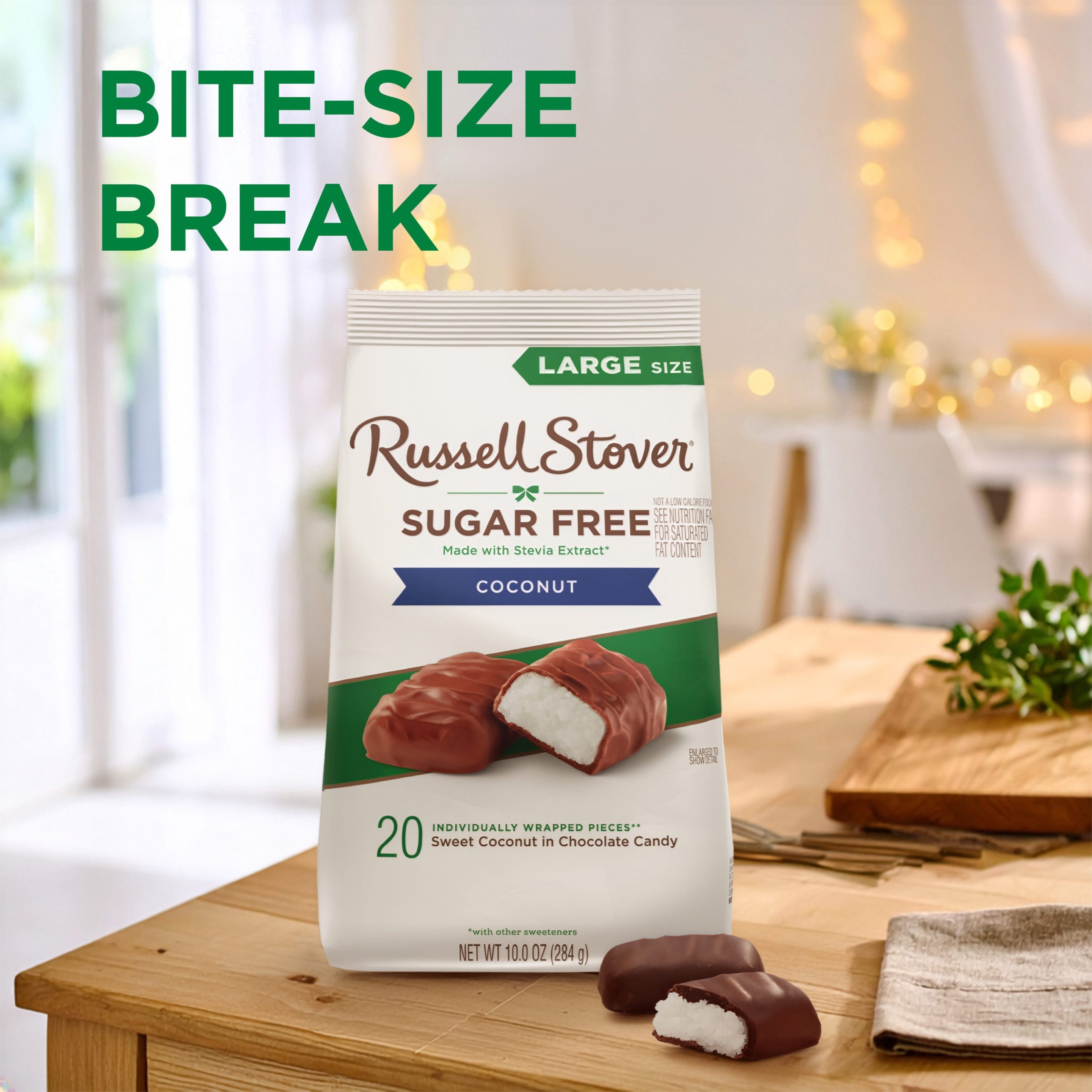 Sugar Free Coconut In Chocolate Candy, 10 Oz. Bag - Image 4