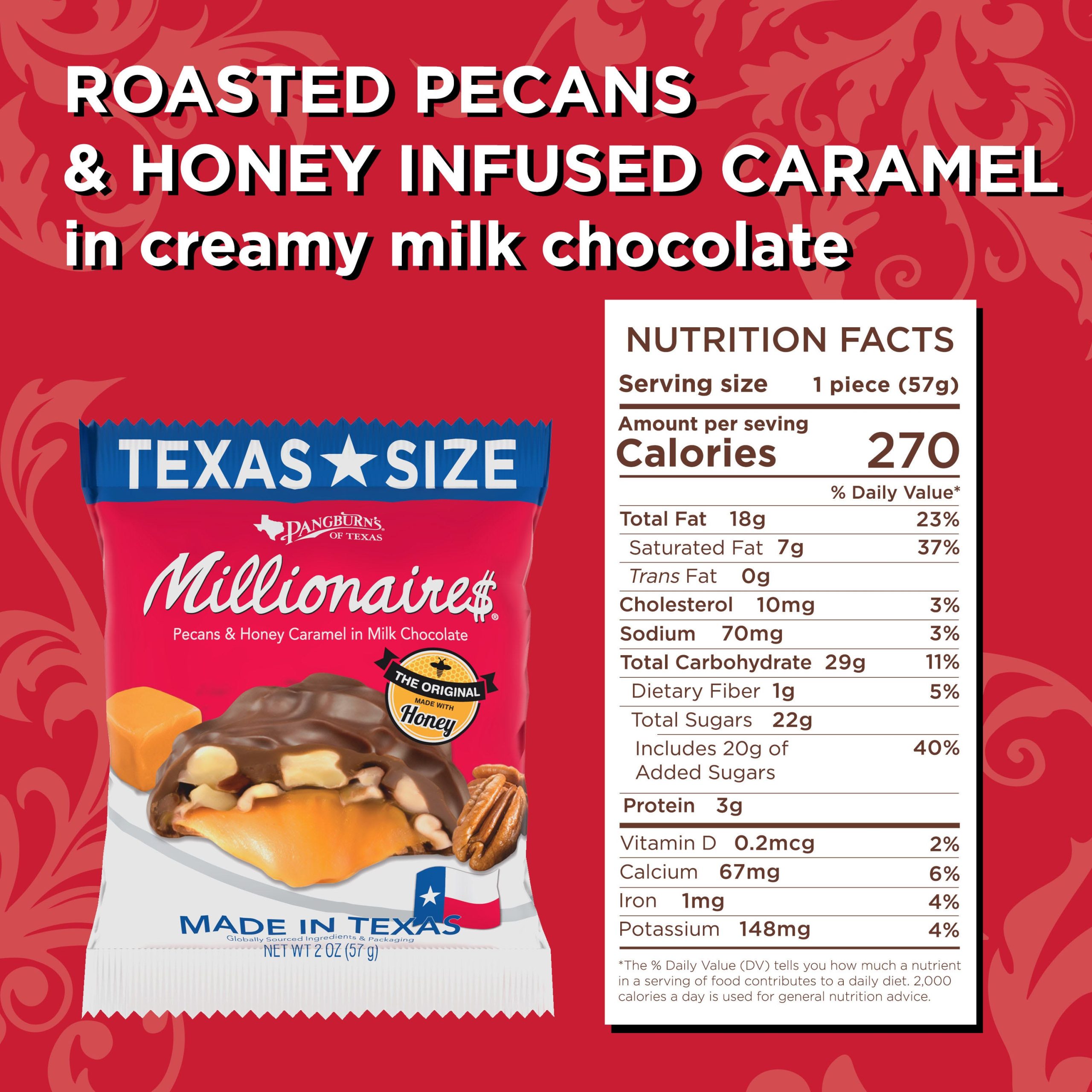 Pangburn's of Texas Millionaires Big Bites, 2 oz. bars, case of 18 - Image 7