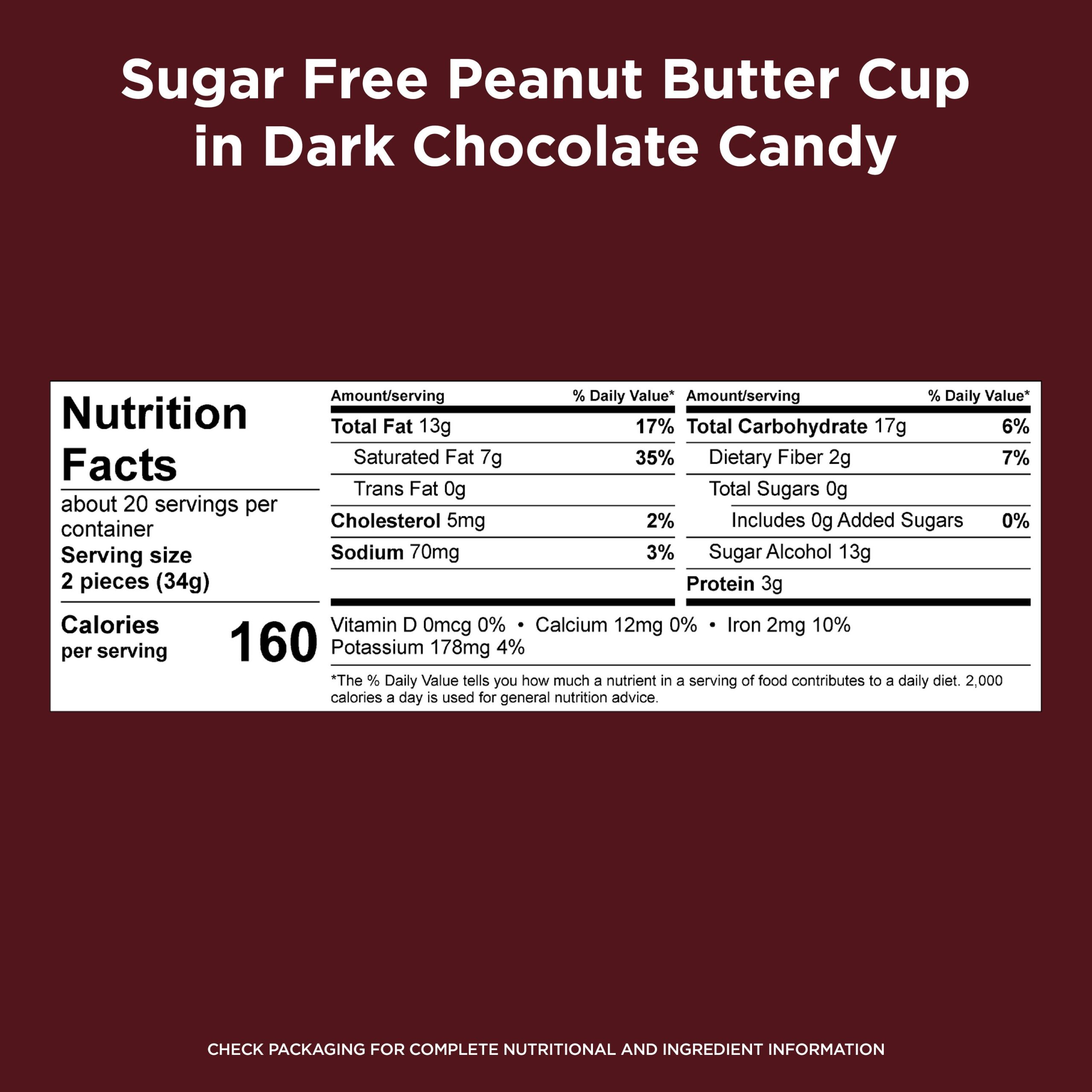 Sugar Free Solid Dark Chocolate Candy Gift Bag, 24 Oz. - Image 38