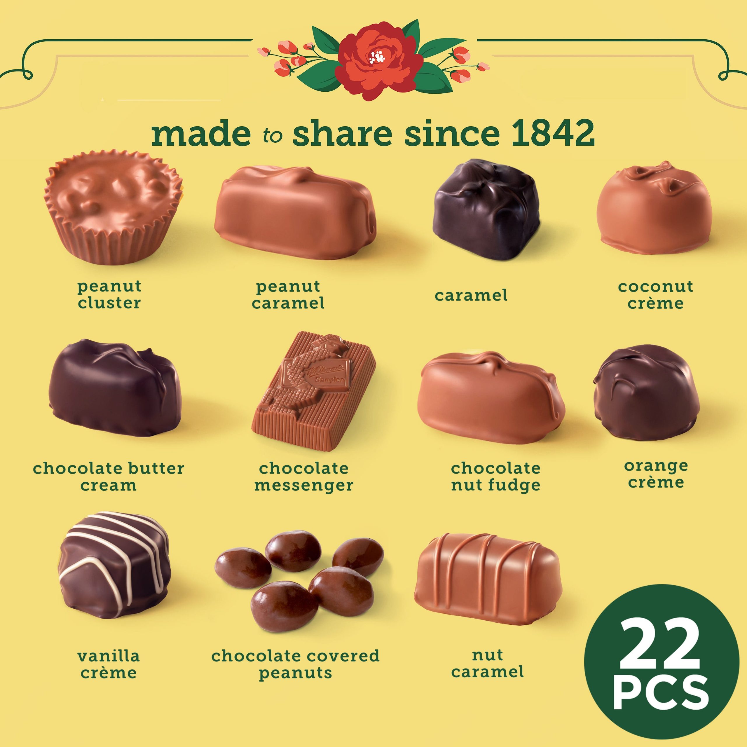 Whitman's Sampler Assorted Dark Chocolate Candy Gift Box, 10 Oz. - Image 11