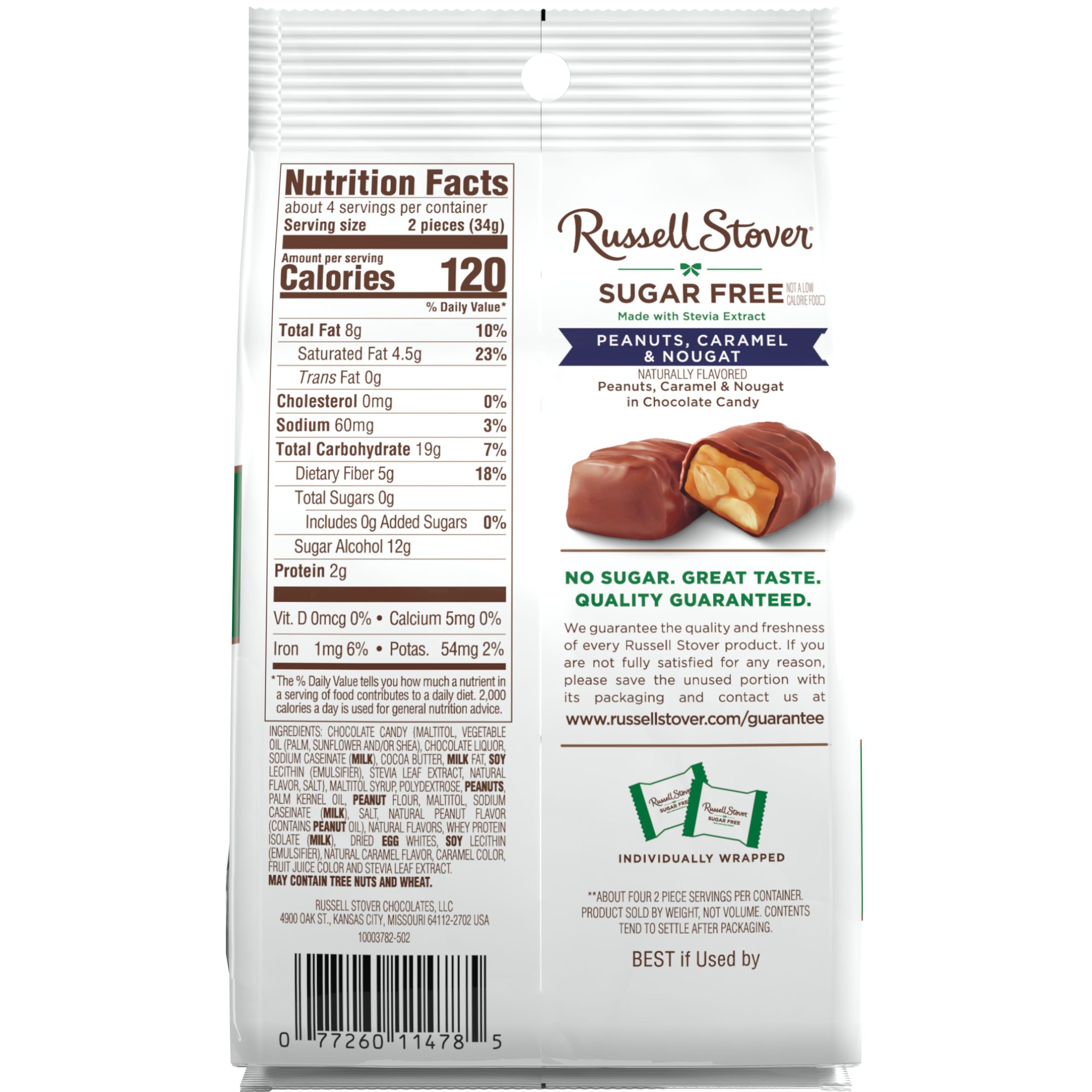 Sugar Free Caramel Chocolate Candy Tiles, 5 Oz. Bag - Image 55