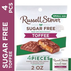 Sugar Free Toffee Squares In Chocolate Candy, 2 Oz. Bag