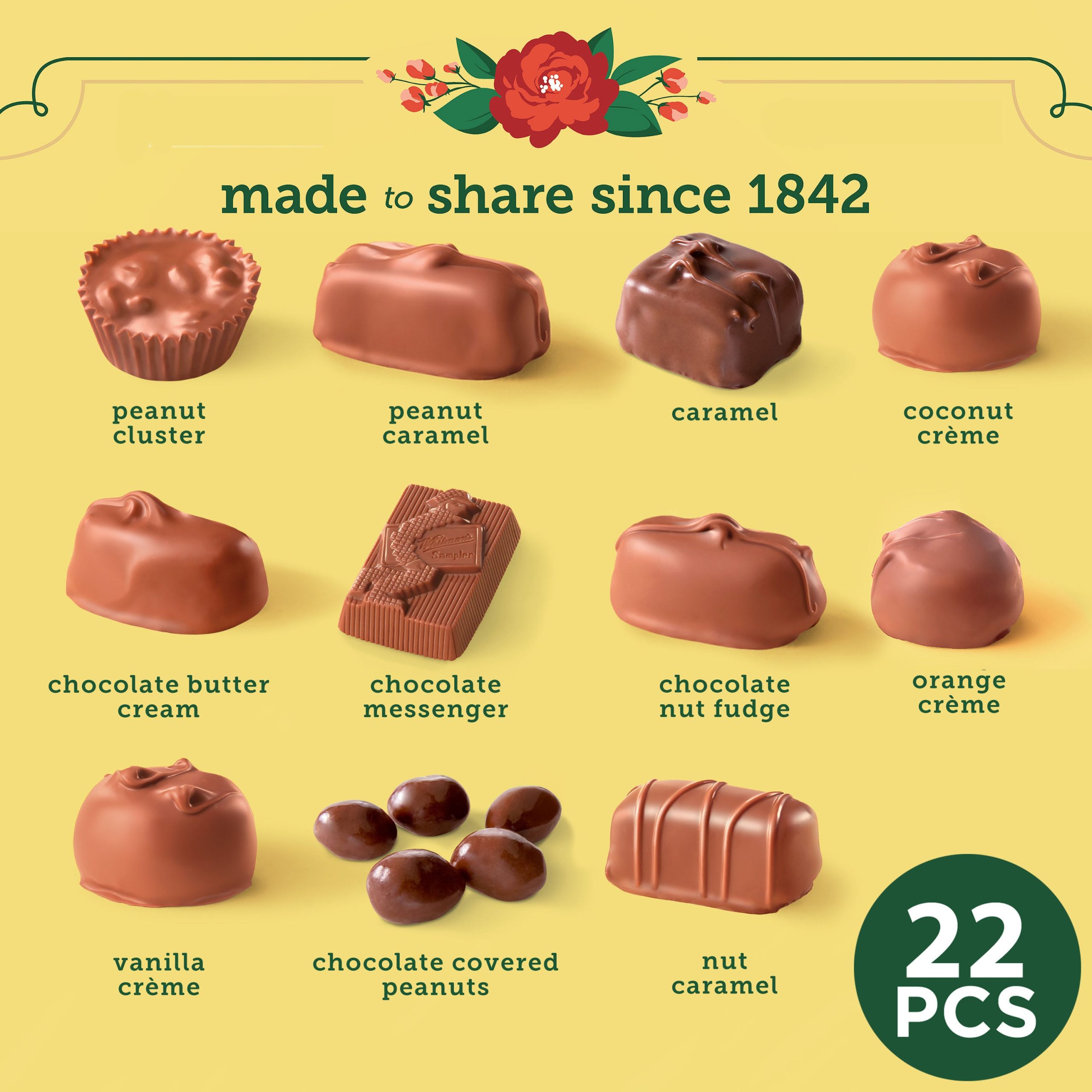 Whitman's Sampler Assorted Dark Chocolate Candy Gift Box, 10 Oz. - Image 18
