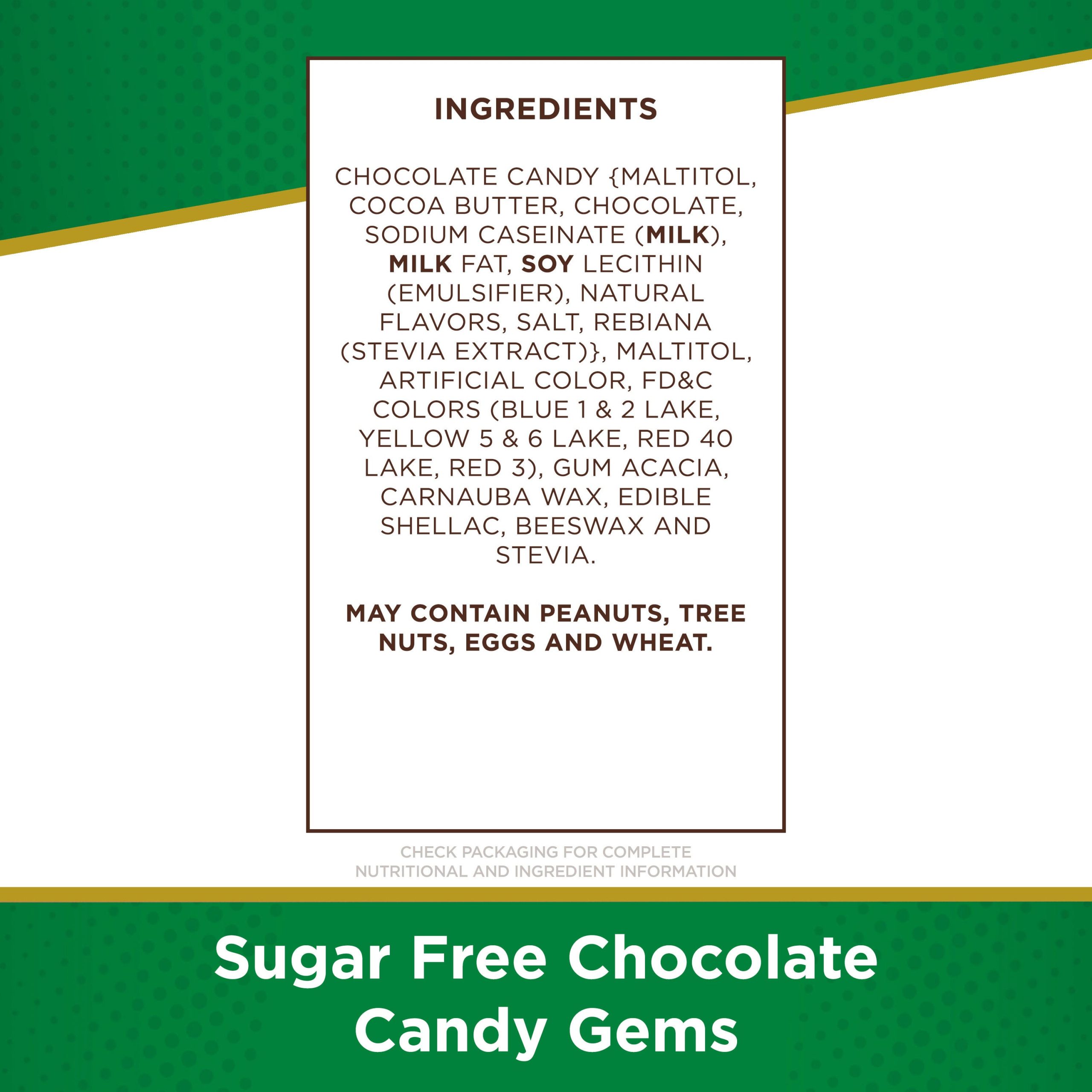 Sugar Free Candy Coated Chocolate Gems, 7.5 oz. bag - Image 4
