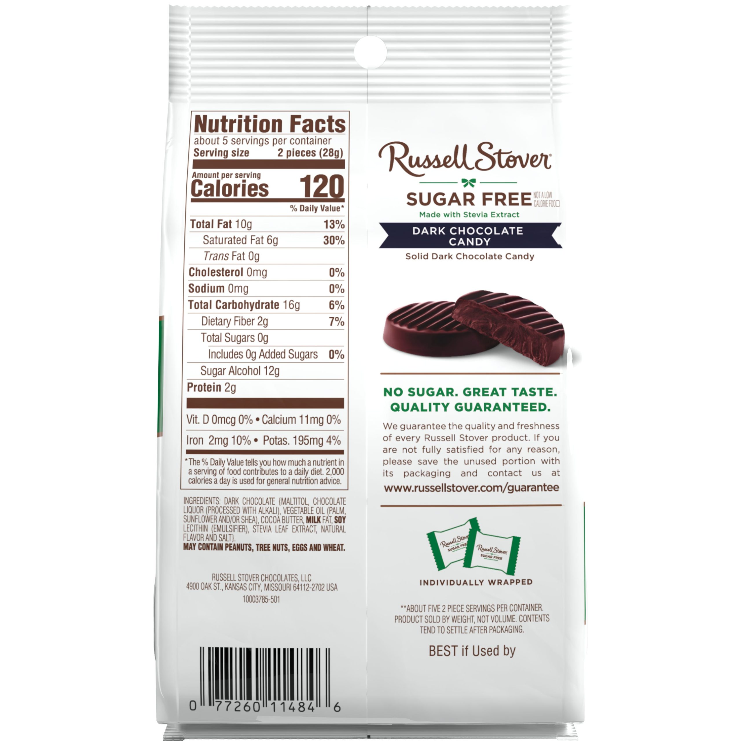 Sugar Free Caramel Chocolate Candy Tiles, 5 Oz. Bag - Image 82