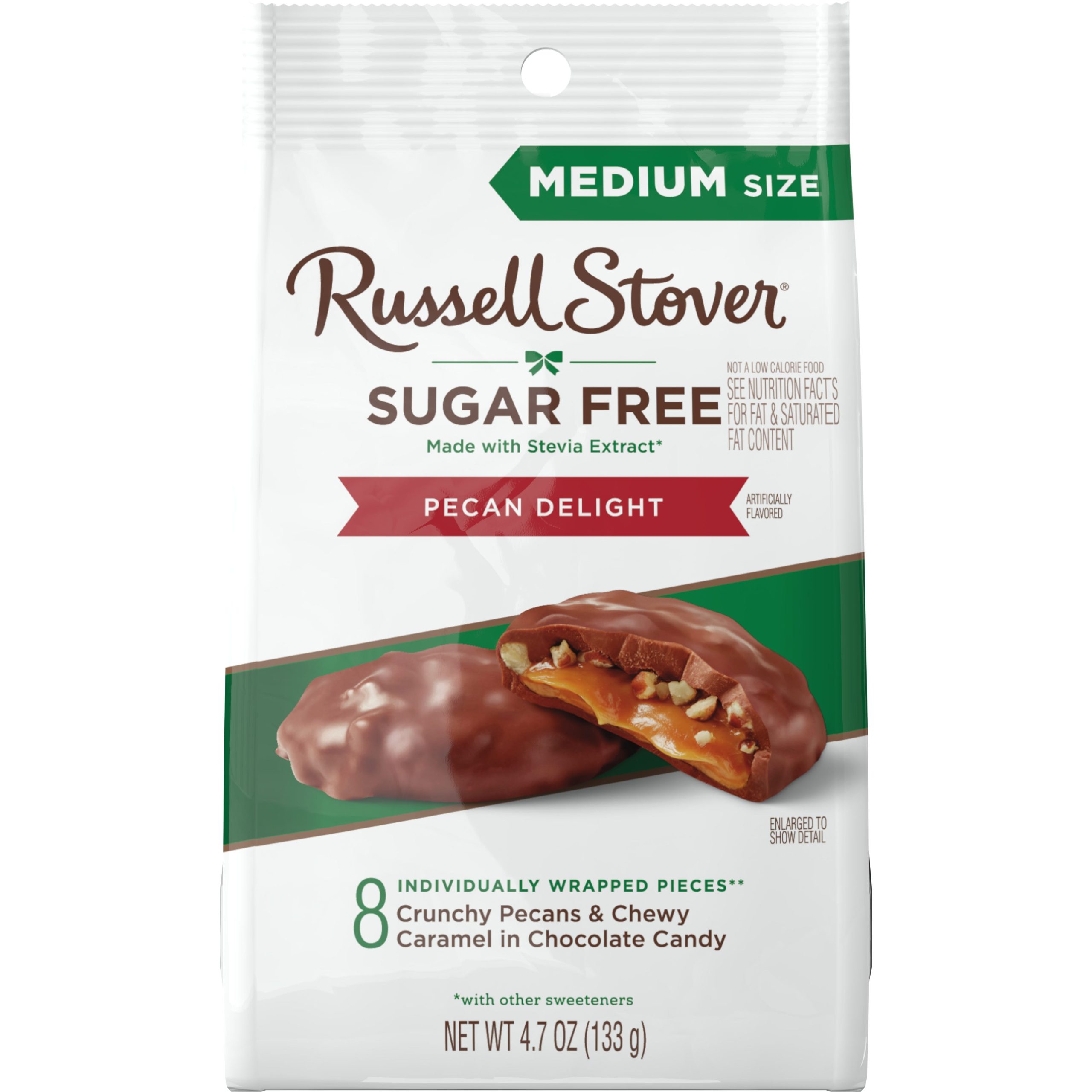 Sugar Free Pecan Delight Chocolate Candy, 4.7 Oz. Bag - Image 8