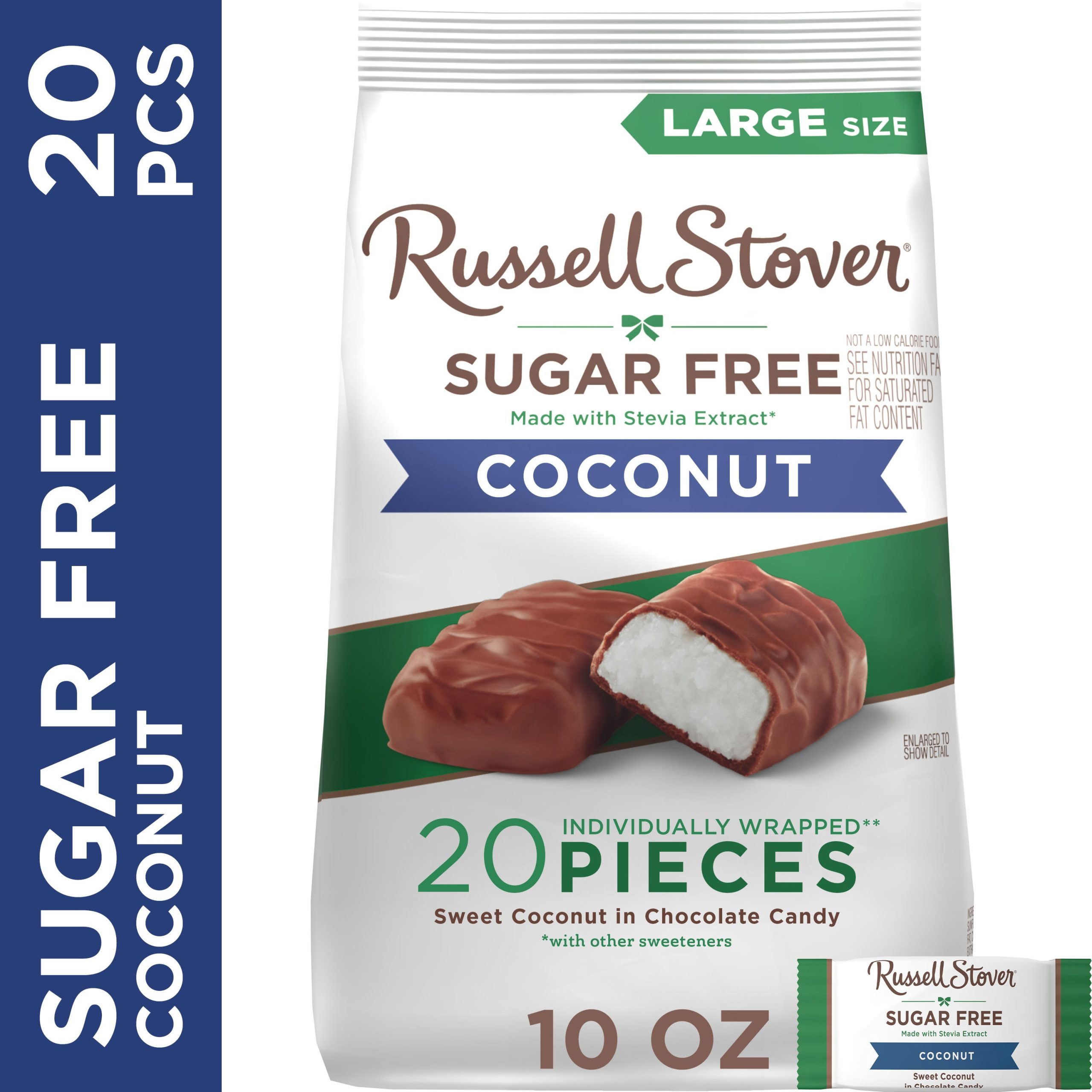 Sugar Free Coconut In Chocolate Candy, 10 Oz. Bag