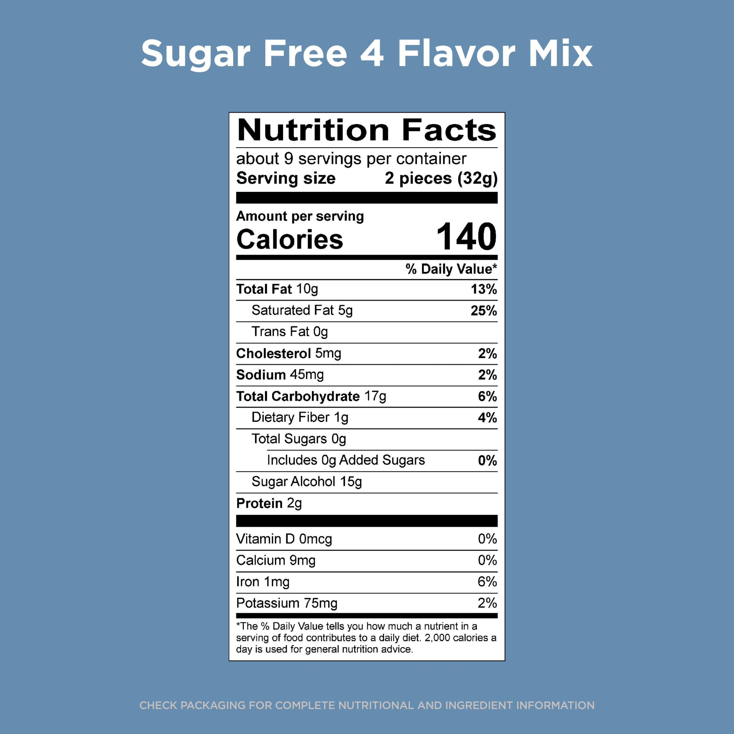 Sugar Free 4 Flavor Mix In Chocolate Candy & Dark Chocolate Candy, 10 Oz. Bag - Image 6