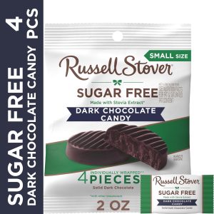 Sugar Free Dark Chocolate Medallions Candy, 2 Oz. Bag