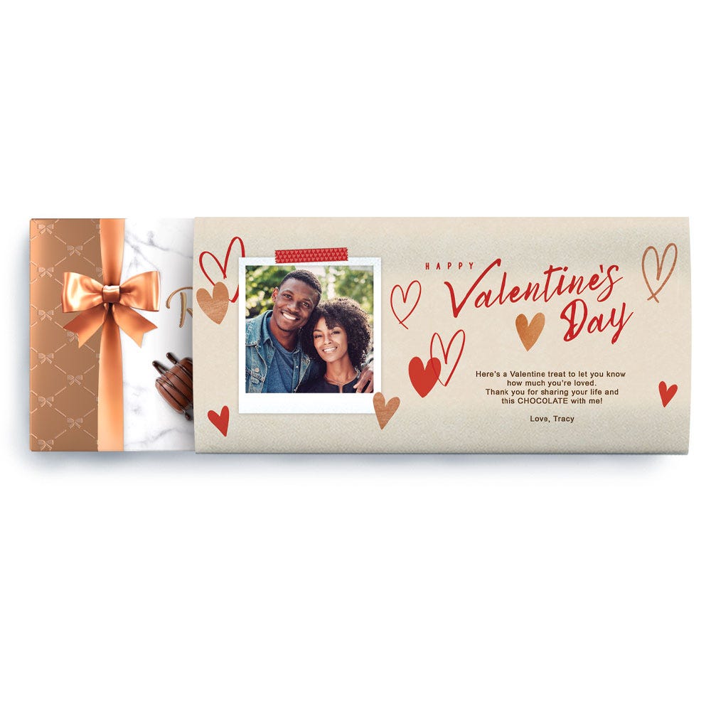 Red and Copper Hearts Box, 9.4 oz.