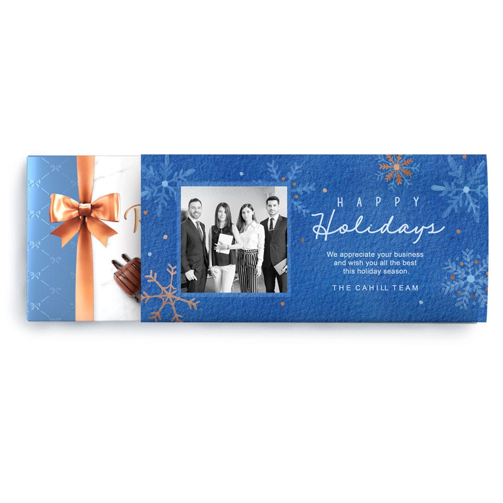 Happy Holidays Snowflake Blue Box, 9.4 oz.