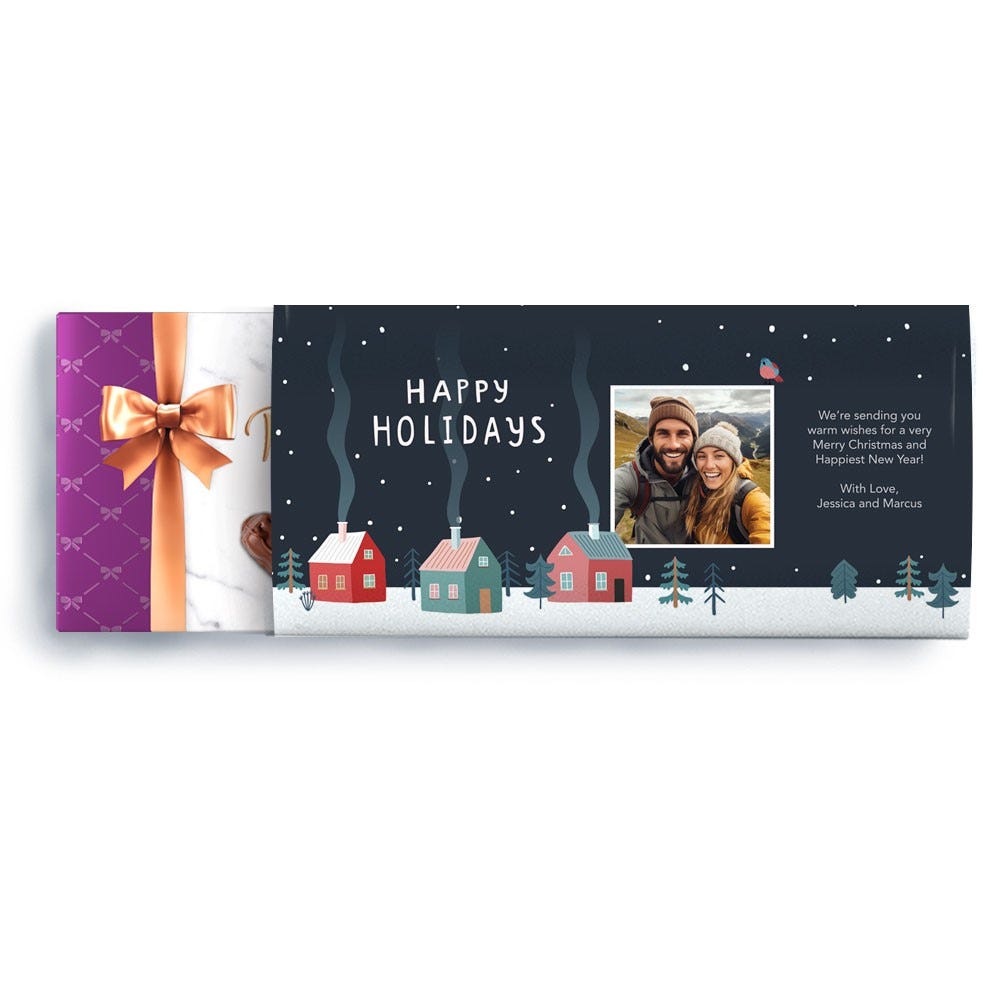 Happy Holidays Cabins Box, 9.4 oz.