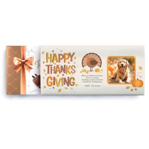 Tan Turkey Happy Thanksgiving Box, 9.4 oz.