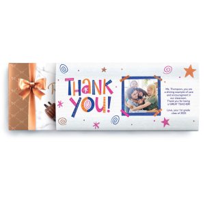 Thank You Whimsical Colorful Stars Box, 9.4 oz.